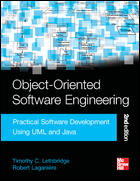 Cover of the book Object Oriented Software Engineering: Practical 
Software Development Using UML and Java by Lethbridge and Laganire. 
Click for a larger version.